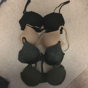 VS Bra Bundle - Black, Grey, Beige, and Olive Bras